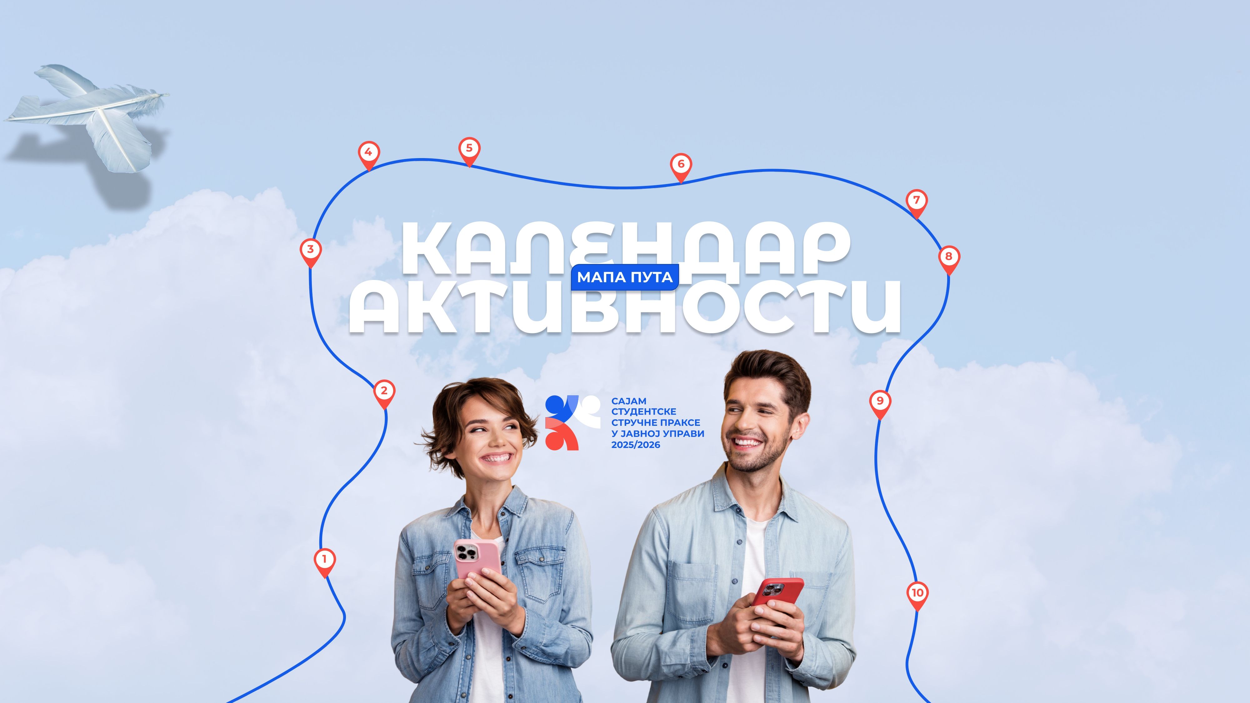 МАПА ПУТА (КАЛЕНДАР) СТУДЕНТСКЕ СТРУЧНЕ ПРАКСЕ У ЈАВНОЈ УПРАВИ 2025/2026